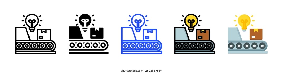 Innovative Products Icon Collection With Multiple Styles
