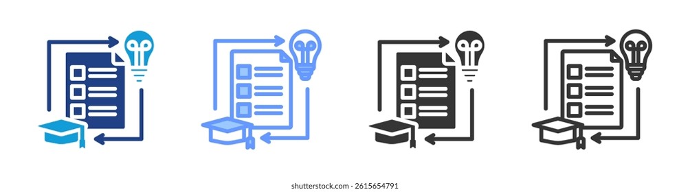 Innovative Project icon set multiple style collection
