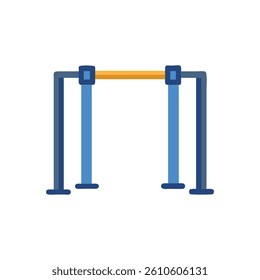 Innovative Pull-Up Bar Icon. Design of Fitness and Gym Icons.