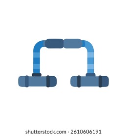 Innovative Push-Up Bars Icon. Design of Fitness and Gym Icons.