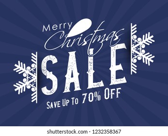 Innovative sale abstract, banner or poster for Christmas Offer or Sale with nice and creative design illustration.