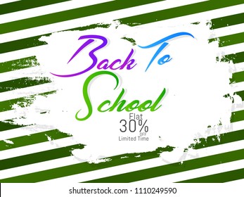Innovative sale abstract or poster for Back to School, Sale banner, with creative design illustration.