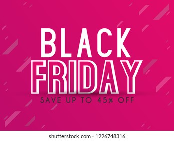 Innovative sale abstract or poster for Black Friday Sale or Offer with nice and creative design and typography illustration in a background.