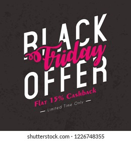 Innovative sale abstract or poster for Black Friday Sale or Offer with nice and creative design and typography illustration in a background.