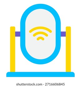 Un espejo inteligente innovador con tecnología integrada.