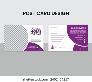 Innovative Solution Agency Business Post Card Design, Trusted Color Combination Corporate Post Card Template
Corporate business postcard template desi