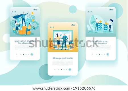 Innovative Solution and Strategic Partnership. Ways to Revitalize Non-profitable Business. Man Heads Company and Comes up with New Ideas, Searching for Reliable Partner and Monitor Profit.