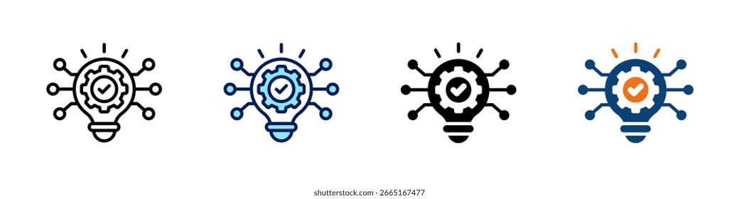 Conjunto de Vectores de múltiples estilos de todo en uno Icon