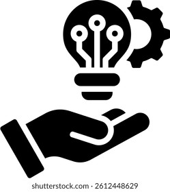 Innovative Solutions Icon Glyph Vector Illustration