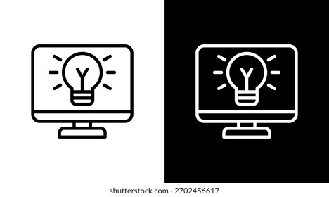 Soluções inovadoras White Icon Set Design
