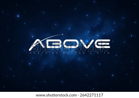 Innovative Space Startup Logo on Galaxy Theme
