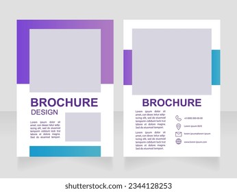 Innovative technologies of modern architecture blank brochure design. Template set with copy space for text. Premade corporate reports collection. Editable 2 paper pages. Myriad Pro, Arial fonts used