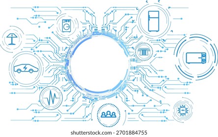 Diseños tecnológicos innovadores para dispositivos domésticos inteligentes conectados a través de una red digital