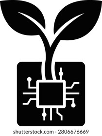 Innovative technology sprouts growth through modern circuitry