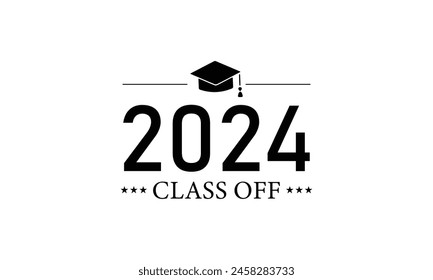 Innovative Text Illustration for the Class of 2024