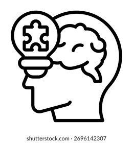 Innovative Thinking Icon Element For Design And Vector