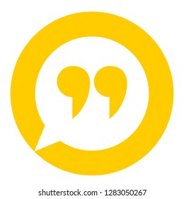 Innovative vector basic quotation marks template in quotes against the White backdrop. Creative banner illustration with a quote in a frame with quotes. Color paper template modern typography design