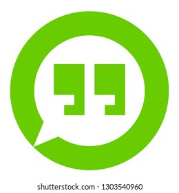 Innovative vector basic quotation marks template in quotes against the White backdrop. Creative banner illustration with a quote in a frame with quotes. Color paper template modern typography design