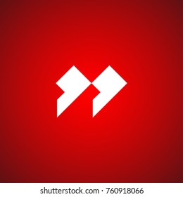 Innovative vector basic quotation marks template in quotes against the Red backdrop. Creative banner illustration with a quote in frame with quotes. red Color paper template modern typography design.
