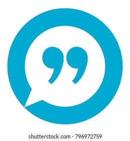 Innovative vector basic quotation marks template in quotes against the White backdrop. Creative banner illustration with a quote in a frame with quotes. Color paper template modern typography design