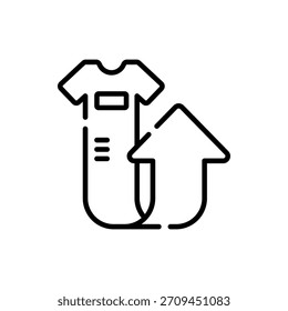 Innovative vector icon of upcycling item, perfect for environment, craft, and green living themes
