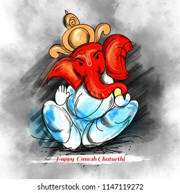 innovative vector illustration of Lord Ganpati on Ganesh Chaturthi with creative design illustration of Lord Ganesha. background innovative vector illustration of Lord Ganpati on Ganesh Chaturthi with creative design illustration of Lord Ganesha. background
