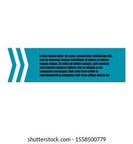 Innovative vector quotation template in quotes against the Blue backdrop. Creative vector banner illustration with a quote in a frame with quotes.