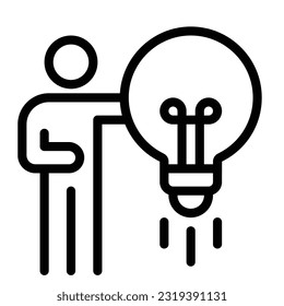 innovator icon line vector design elements pictograms wed logo and infographics 

