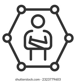innovator icon line vector design elements pictograms wed logo and infographics 
