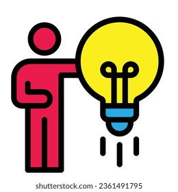 innovator icon vector illustration, teamwork, businessman 
