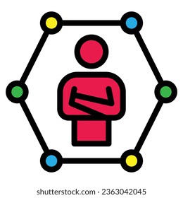 innovator icon vector illustration, teamwork, businessman 

