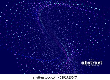 innovetive particle curve and twisted background can be use for advertisement poster banner product presentation package label design vector eps.
