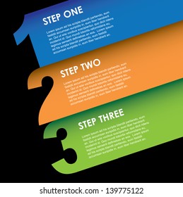 inographics diagonal  over black background vector illustration