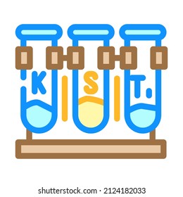 inorganic chemistry color icon vector. inorganic chemistry sign. isolated symbol illustration
