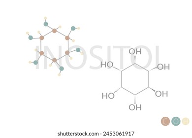 inositol molecular skeletal chemical formula