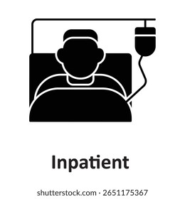 Inpatient :Vector Icon which can easily modify or edit

