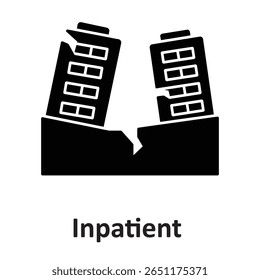 Inpatient :Vector Icon which can easily modify or edit
