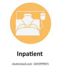 Inpatient :Vector Icon which can easily modify or edit

