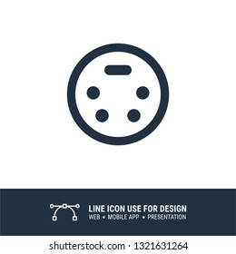 input analog wire mouse icon