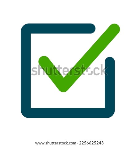 Input box filled in. Check box. Vector.
