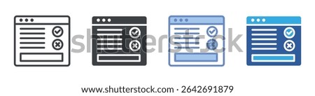 Input Box icon set multiple style collection