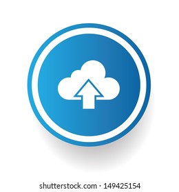 Input cloud computing symbol,vector