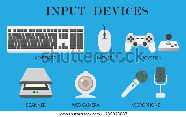 Input Devices icon set -\
Vector