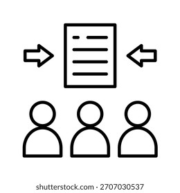 Input Outline Icon Vector Illustration