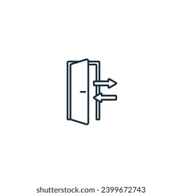 Ausgabesymbol eingeben. Einfarbiges einfaches Zeichen aus der Sammlung für das Betriebsmanagement. Eingabesymbol für Logo, Vorlagen, Webdesign und Infografiken.