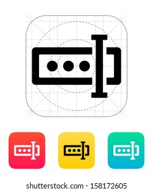 Input password icon. Vector illustration.