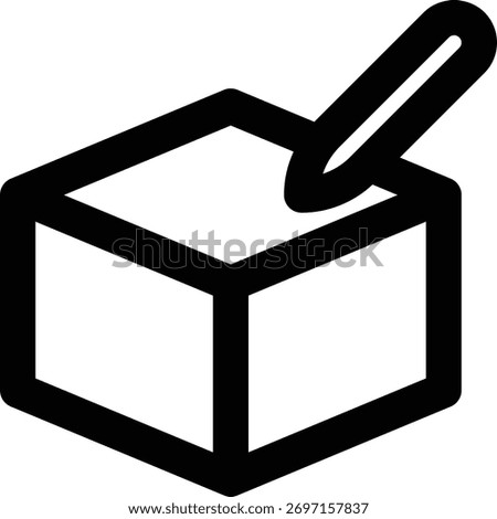 Input Product, Edit Product, Entry Product Outline Icon