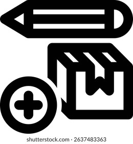 Input Product, Entry Product, Add Product Outline Icon