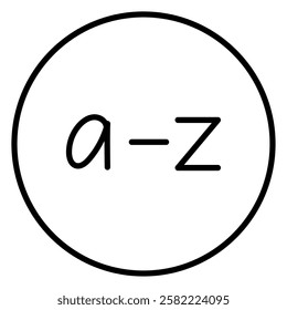 Input symbols use lower case letters of the alphabet a to z