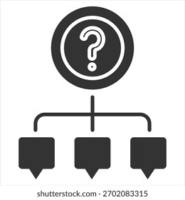 Vektorgrafik des Anfragesymbols